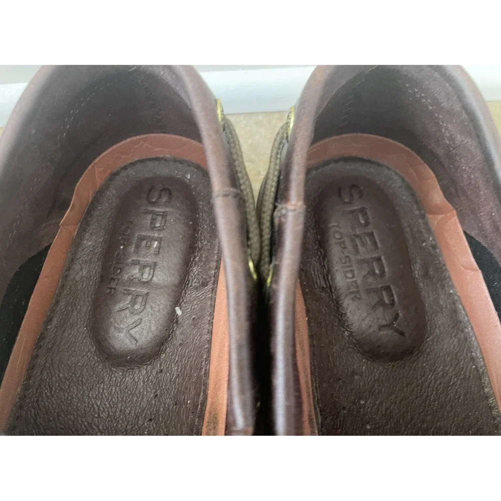 Sperry STS14240 Gamefish Linen Men's Boat Shoes US 9